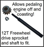 CVT SHAFT and 12T FREEWHEEL DRIVE SPROCKET