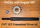 CVT SHAFT and 12T FREEWHEEL DRIVE SPROCKET