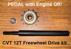 CVT SHAFT and 12T FREEWHEEL DRIVE SPROCKET