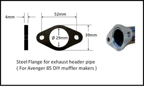 2-hole steel flange For Avenger 85.