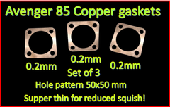 AVENGER 85 COPPER Supper Thin Head gaskets, set of 3