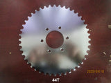 44 Teeth 6 Hole Flat Chrome Sprocket for #2 HD AXLE WHEEL only!